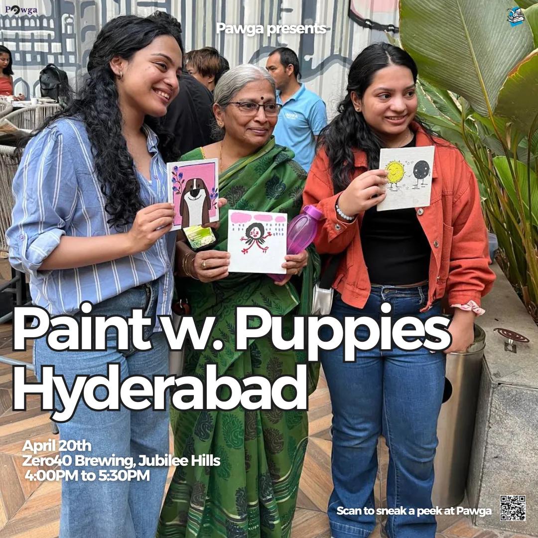 Pawga - Hyderabad Art with Puppies